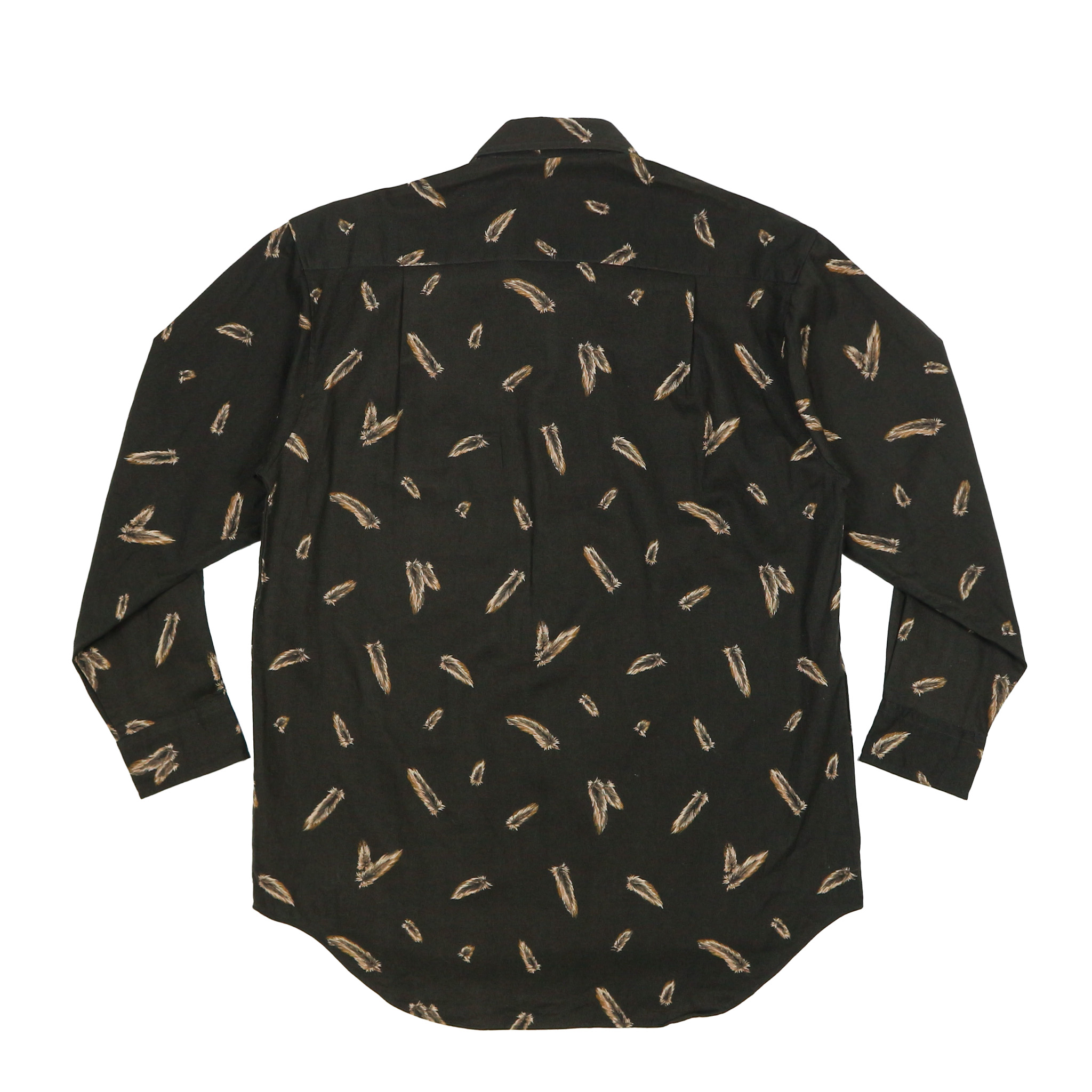Gains Borou Made in JP Feather Print Shirt Size M