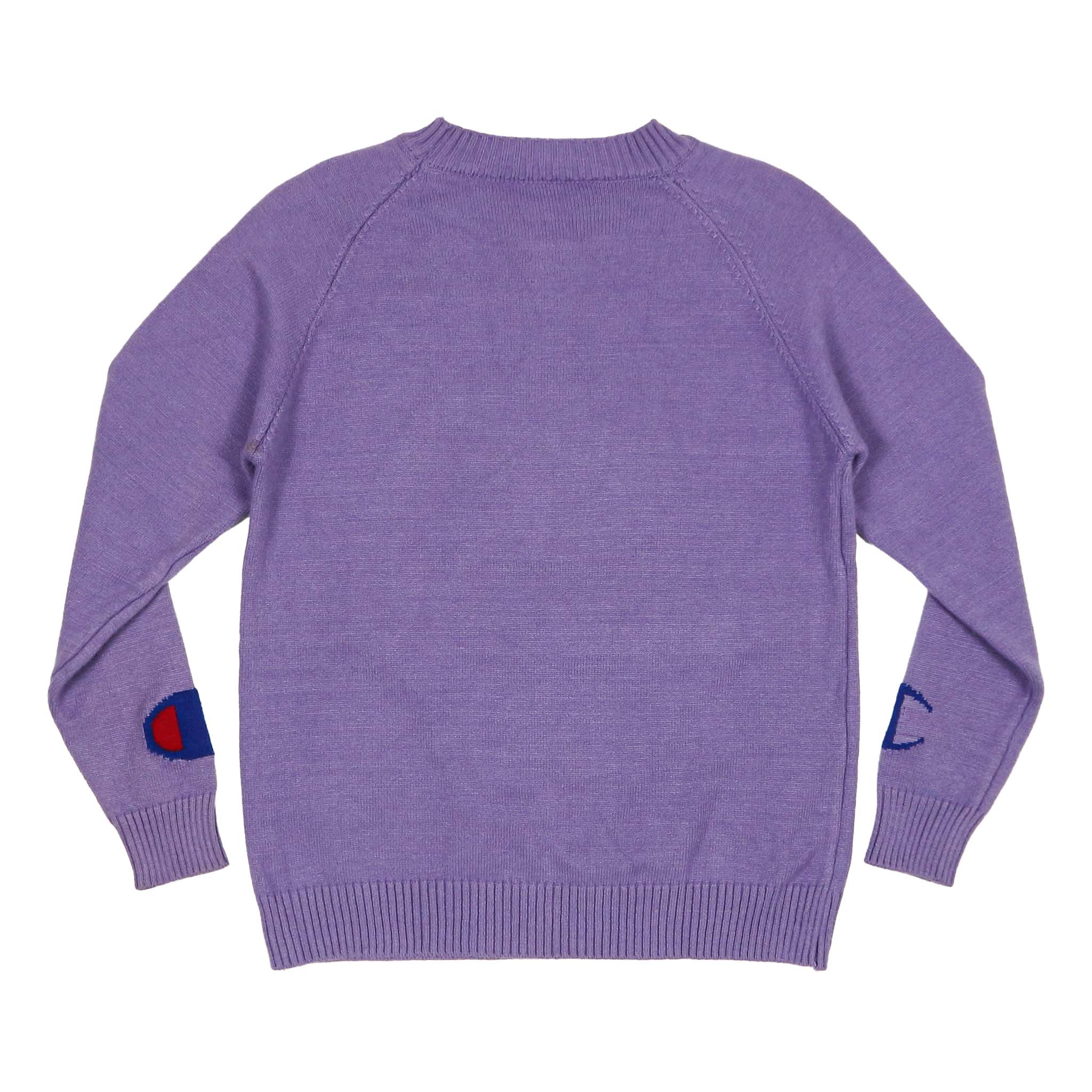Vtg 80s Champion Knitted Logo Sweatshirt Size S