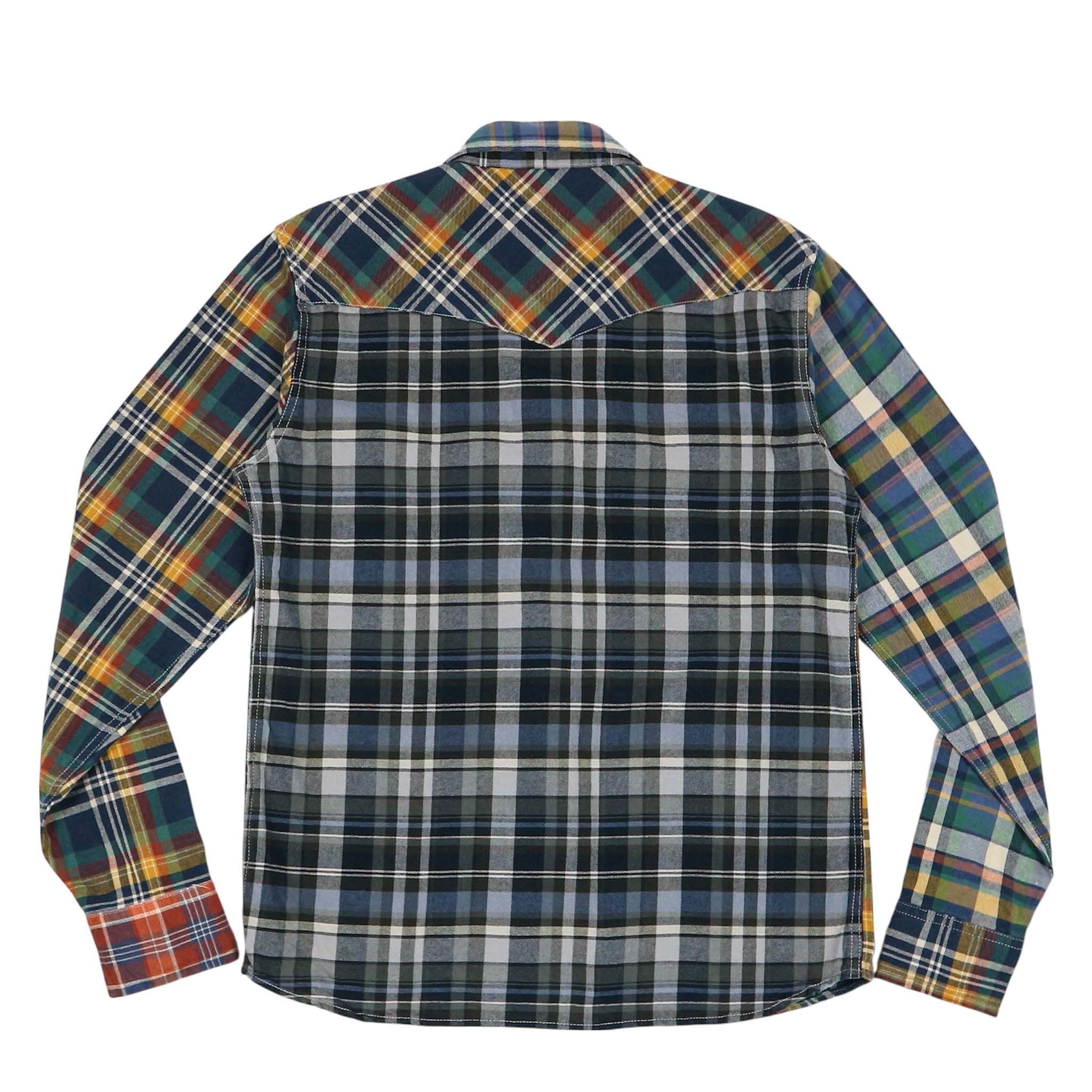 Kriff Mayer Multi Flannel Western Shirt Size M