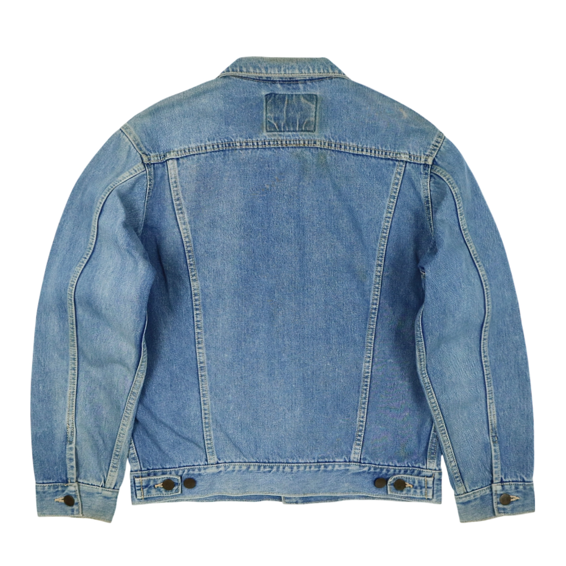 90s Blue Way Trucker Denim Jacket Size M