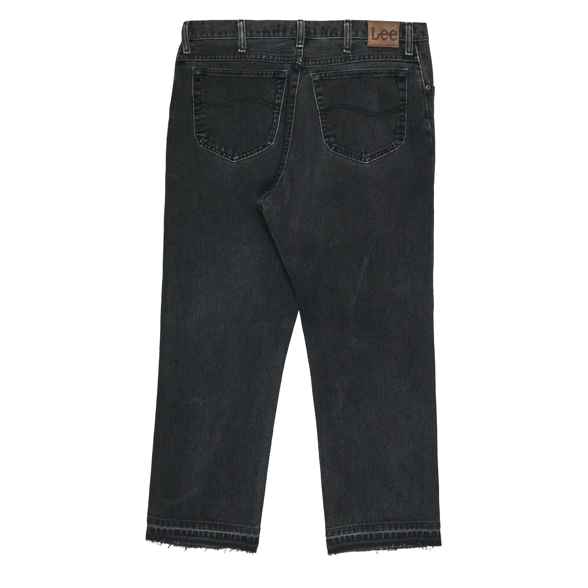 00s Lee Denim Faded Black Jeans Size 36