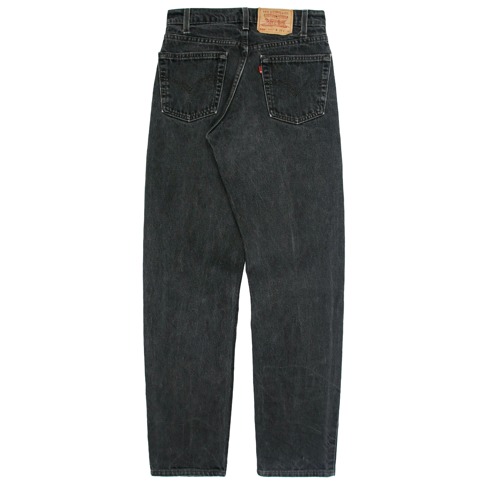 90s Levi's 550 USA Black Denim Jeans Size 28