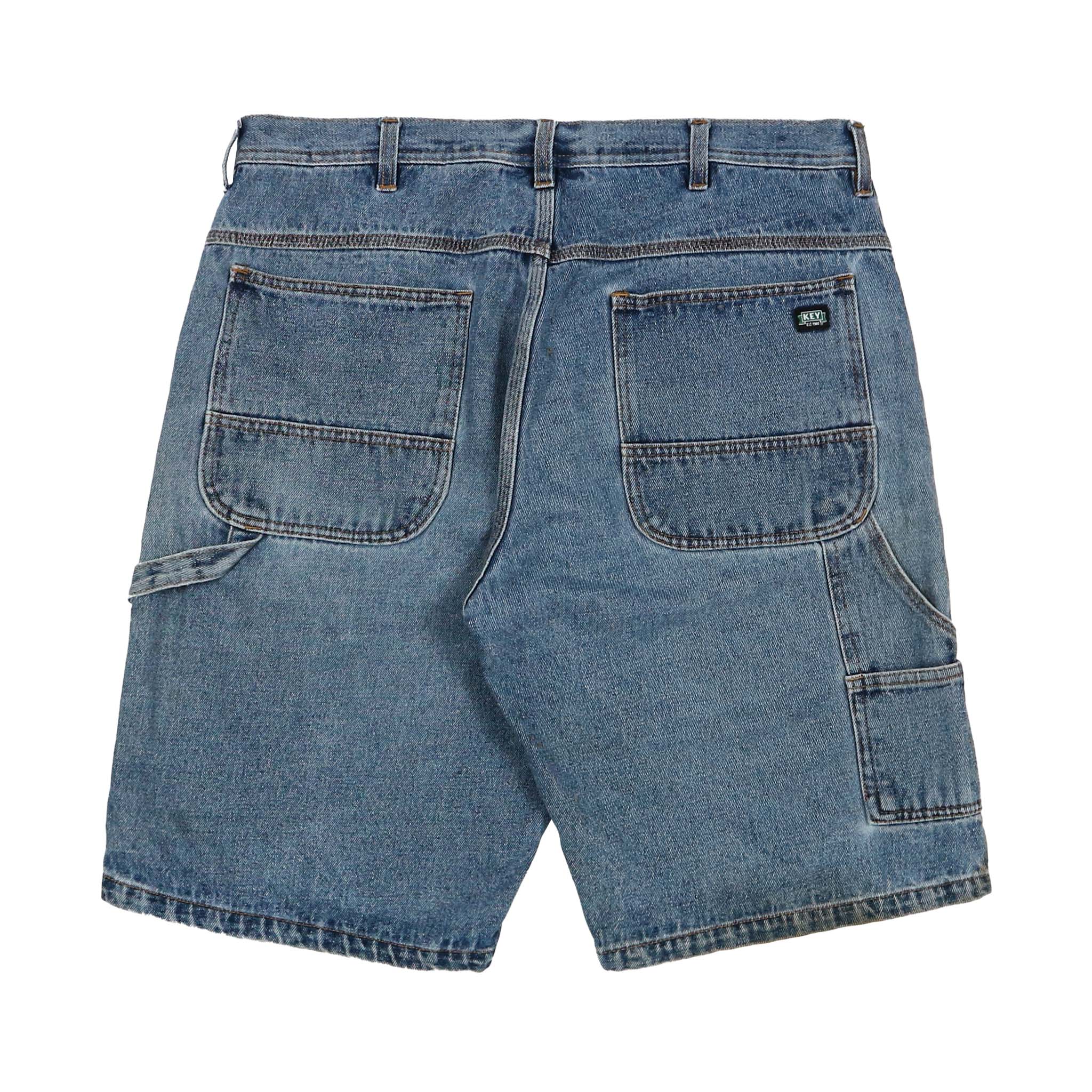 00s Key Imperial Denim Carpenter Shorts Size 36