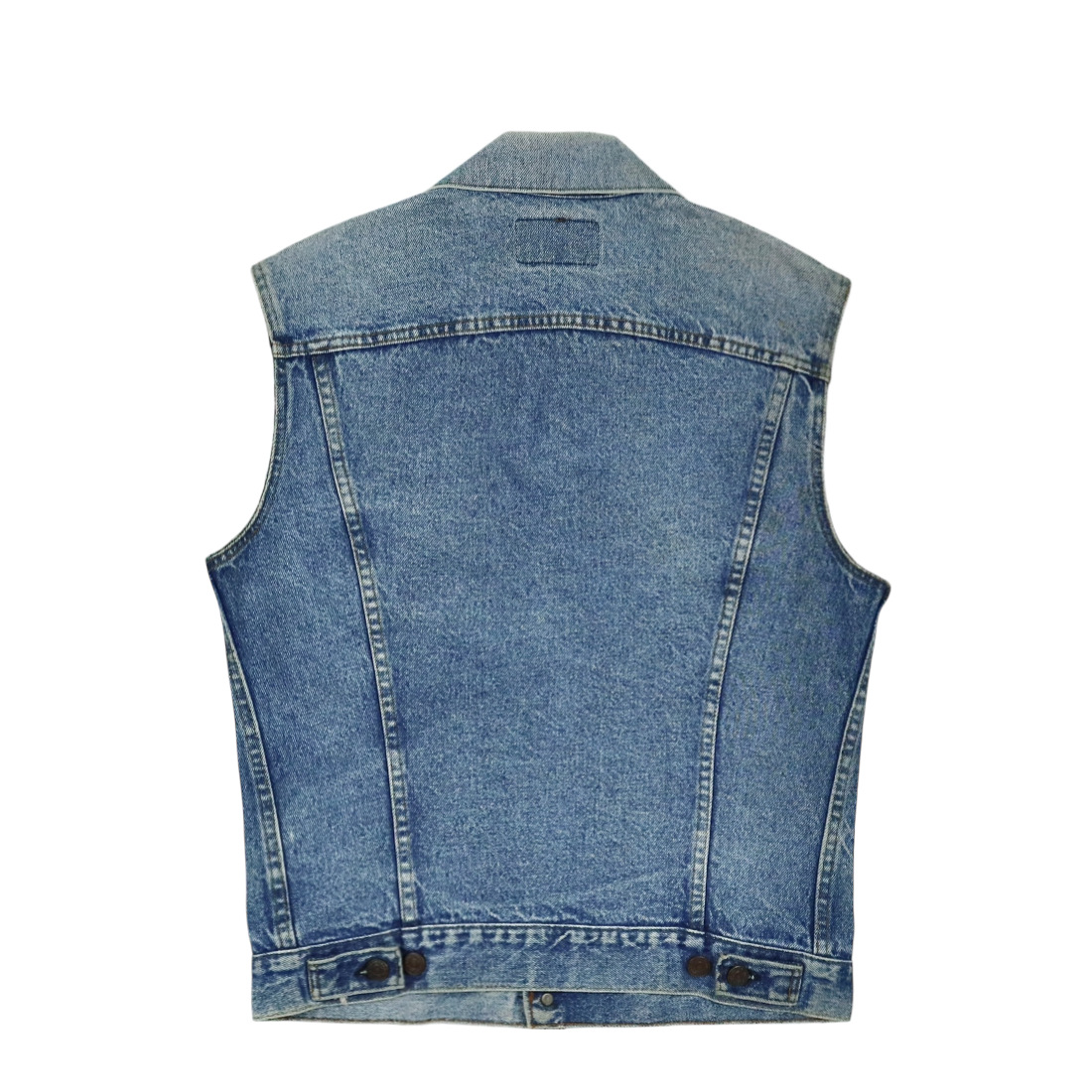 80s Levi's USA Sleeve-cutted Denim Vest Size M