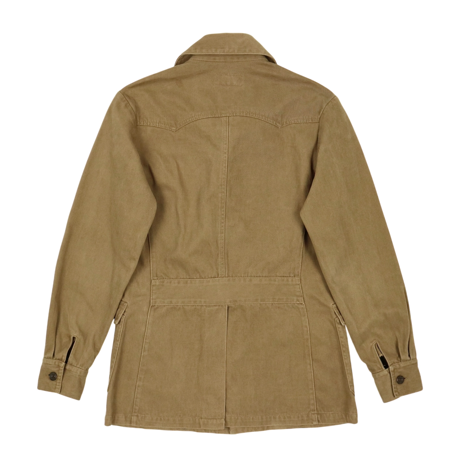 Vtg 70s Levi's Brown Safari Jacket Size M