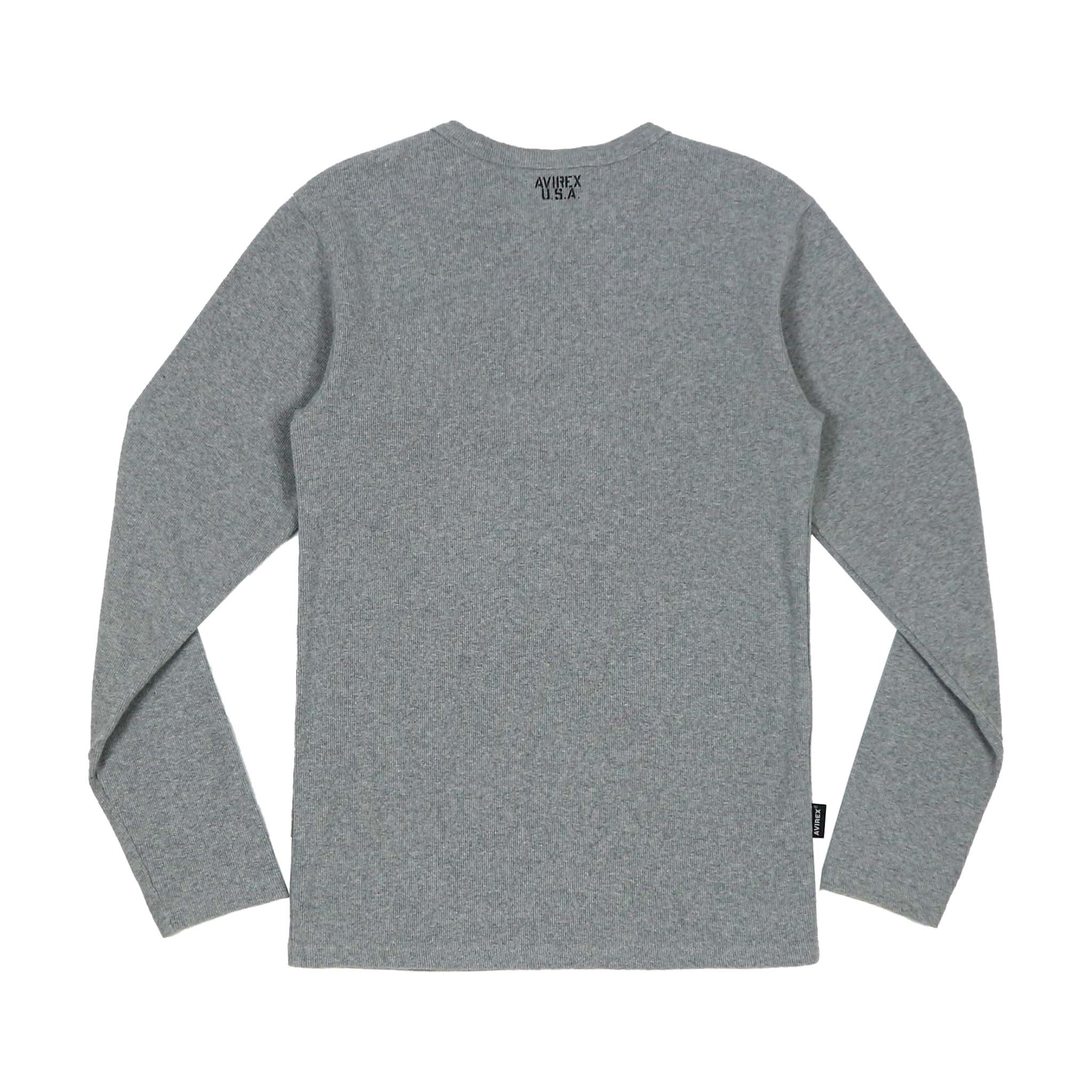 Avirex USA Long-sleeve Henley T-Shirt Size S