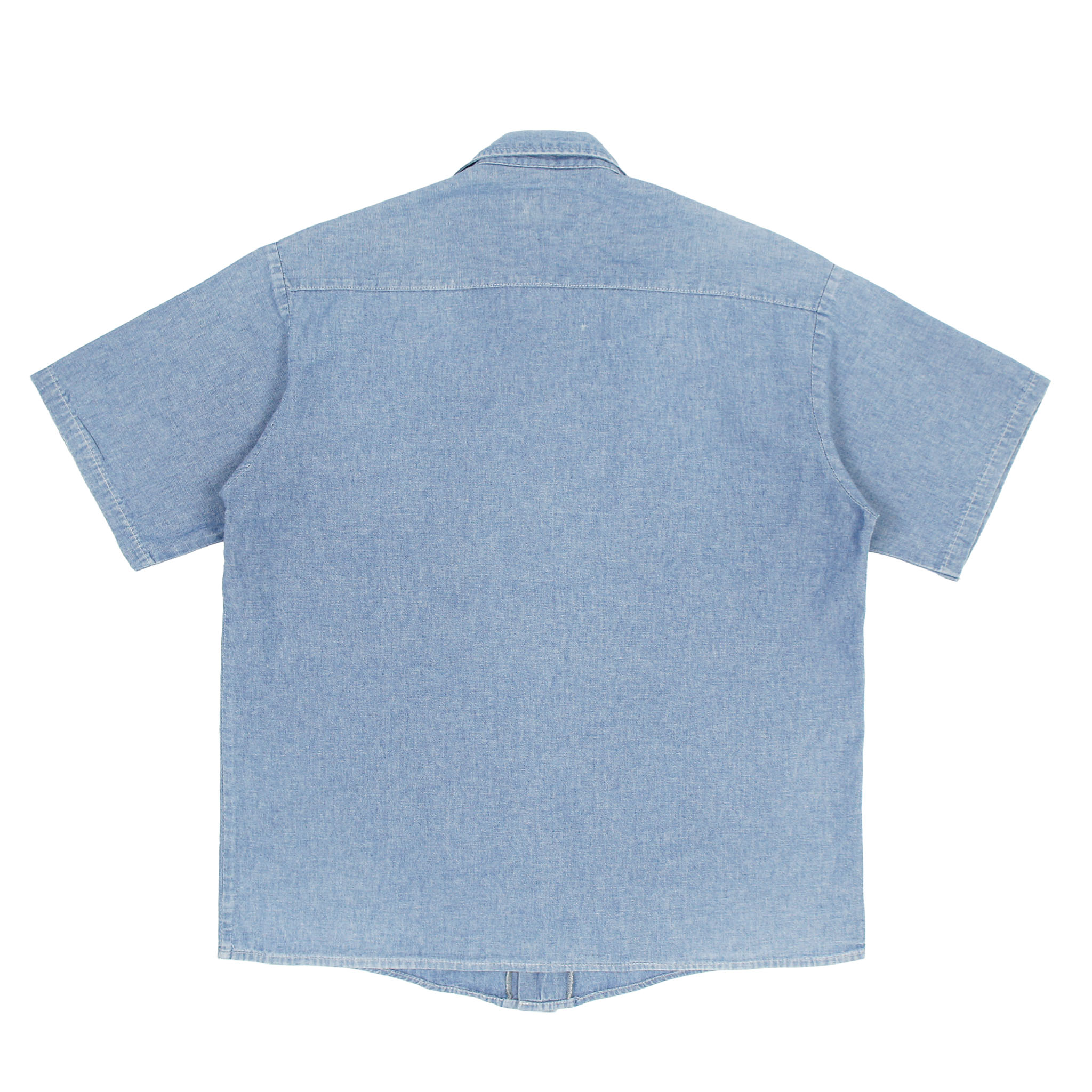 80s Key Vintage Chambray S/S Shirt Size L