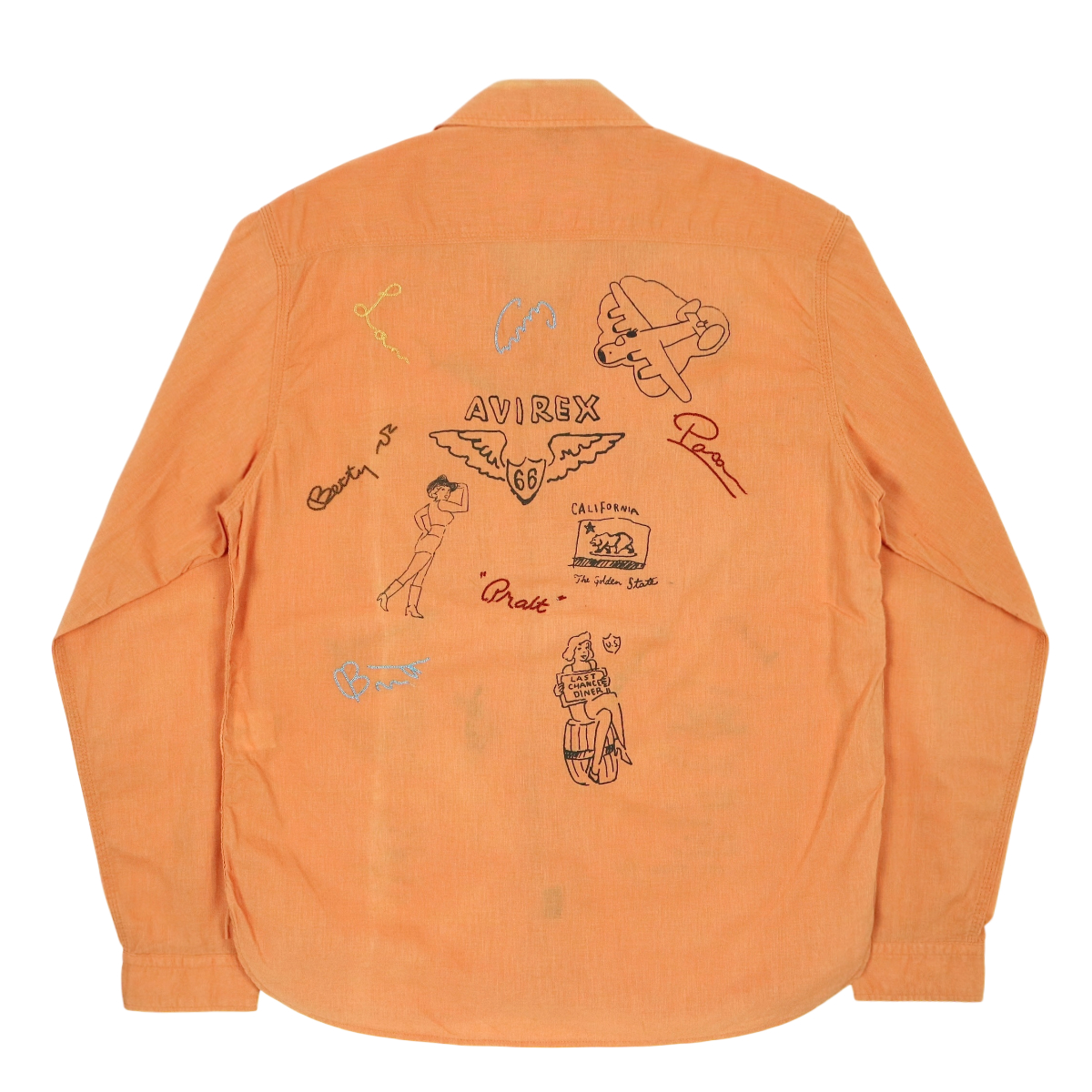 Avirex Company Graphic Work Shirt Size L