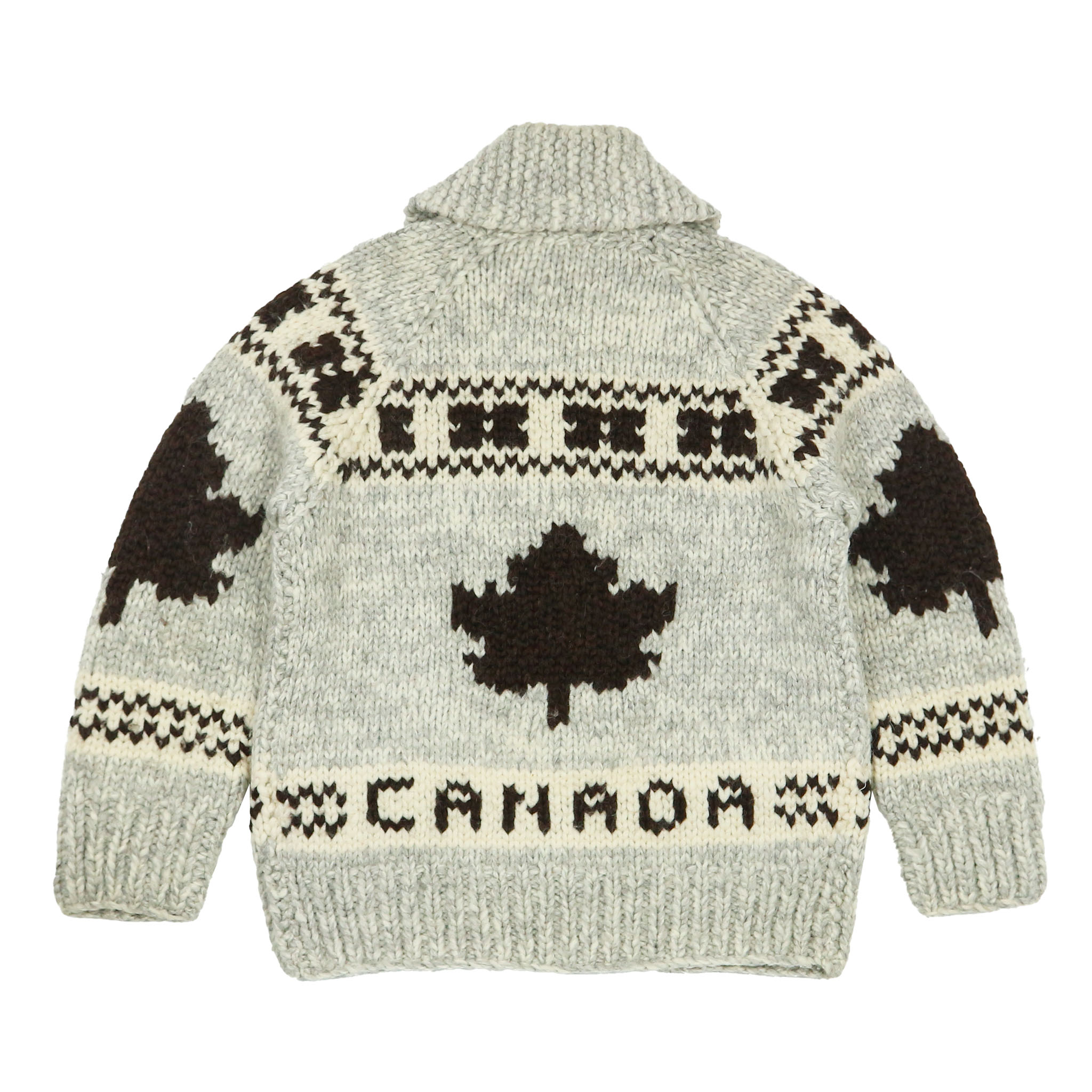 Canadian Cowichan Hand-knitted Wool Sweater Size M