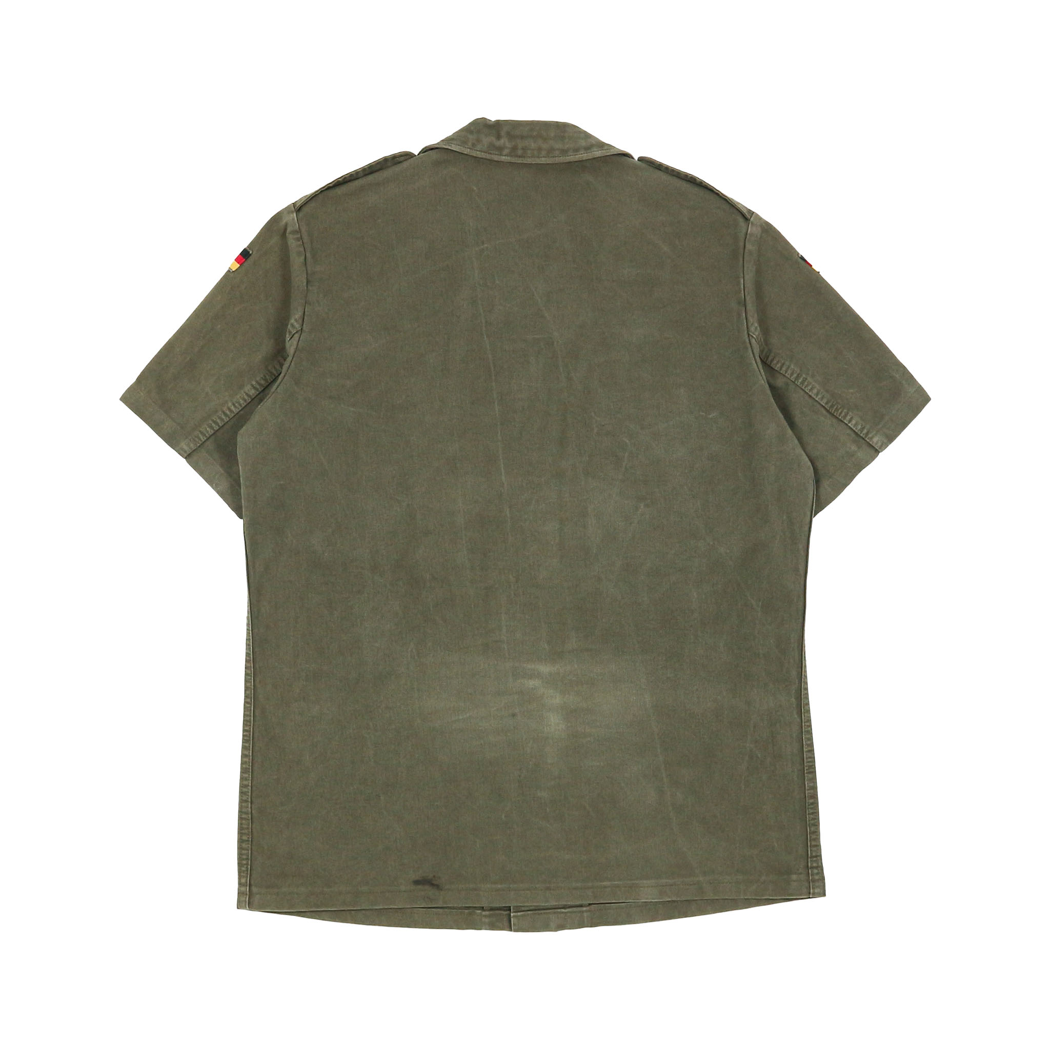 Vintage German Army Bedford Cord Shirt Size L