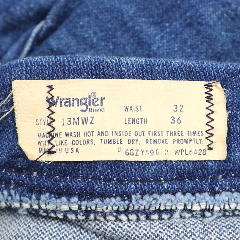 Vintage 70s Wrangler USA 13MWZ Jeans Size 30