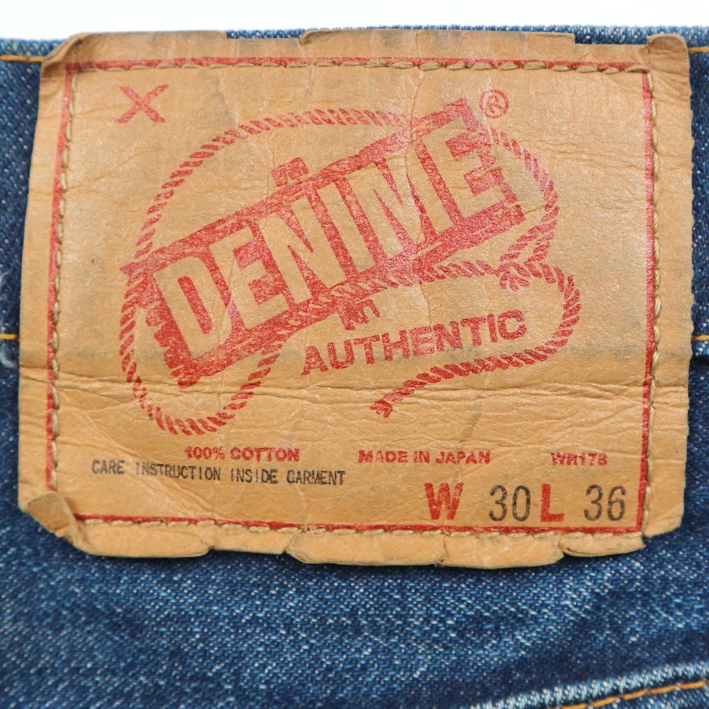 Denime Selvedge Denim Jeans Size 30