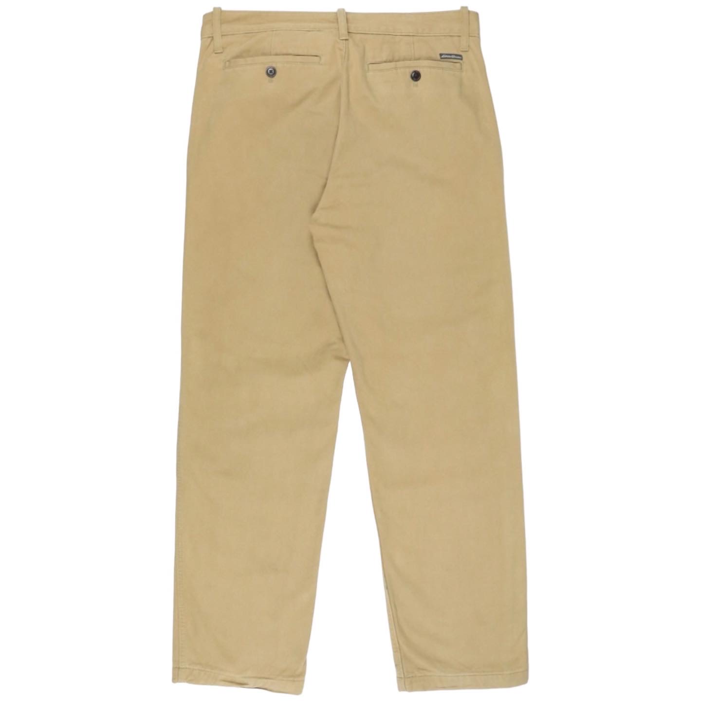 Eddie Bauer Flannel Lined Khaki Pants Size 32