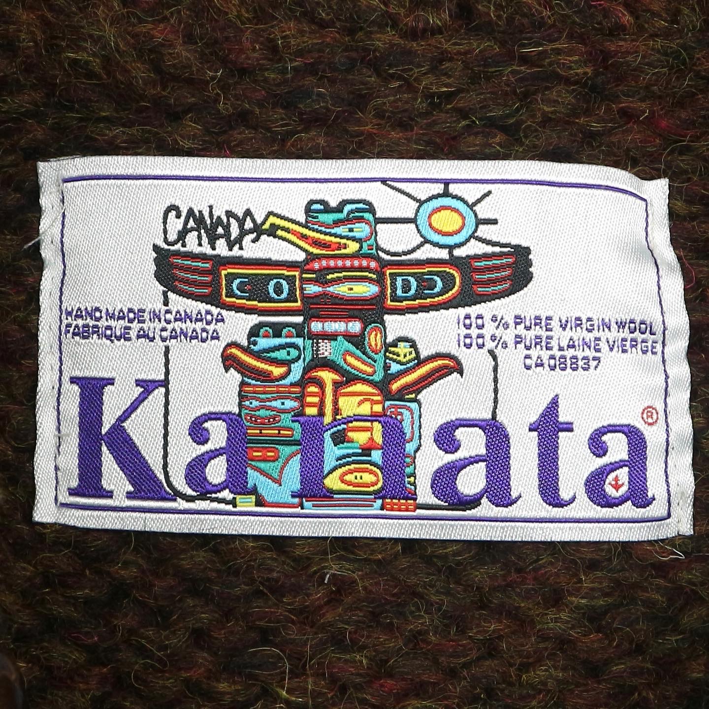 Kanata Heavy Wool Cowichan Sweater Size M