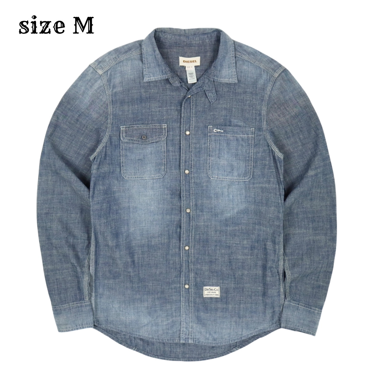 Diesel Chambray L/S Work Shirt Style Size M