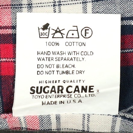 Sugar Cane USA Button Down Shirt Size M