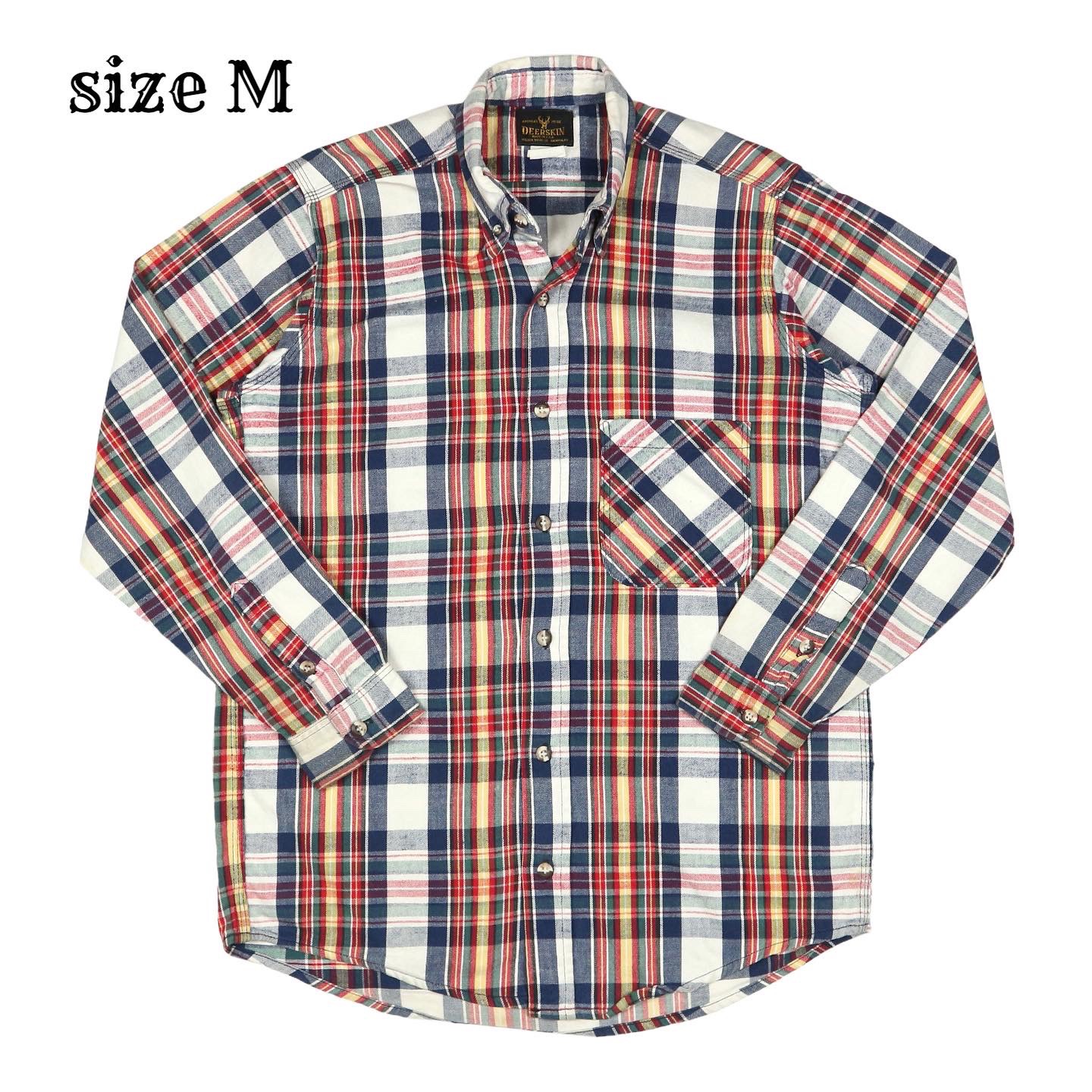 Vintage Deerskin USa Heavy Flannel Work Shirt Size M