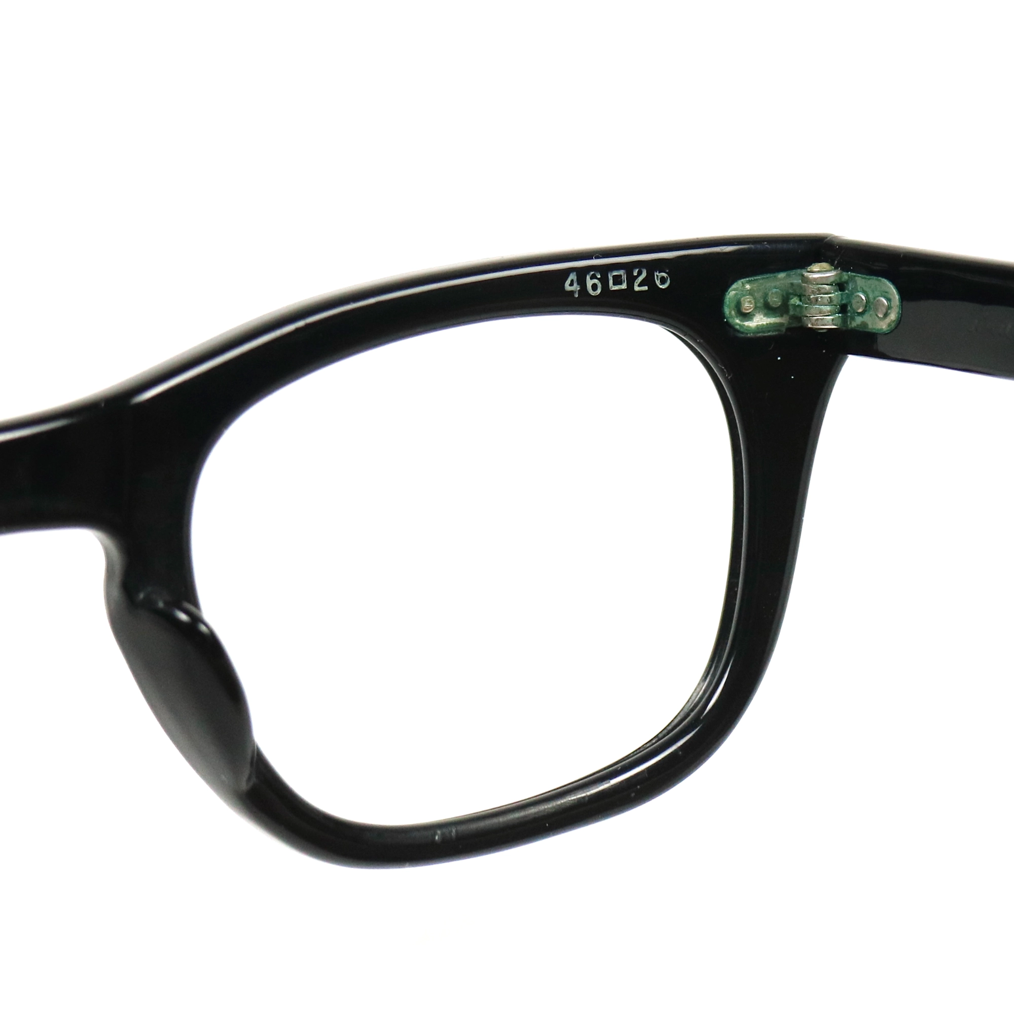 70s U.S. Military Issue Glasses ‘USS’ Frame - Black [46-26]