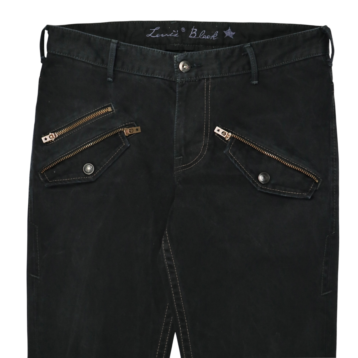 2000s Levi's Black Moleskin Pants Size 32