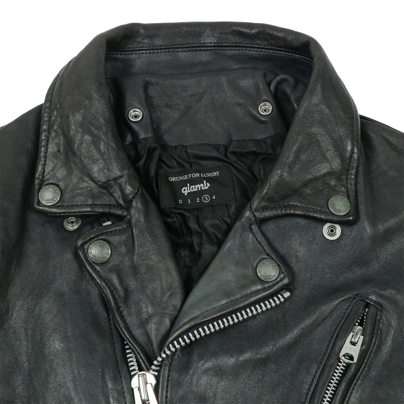 Glamb Japan Goatskin Biker Jacket Size XS