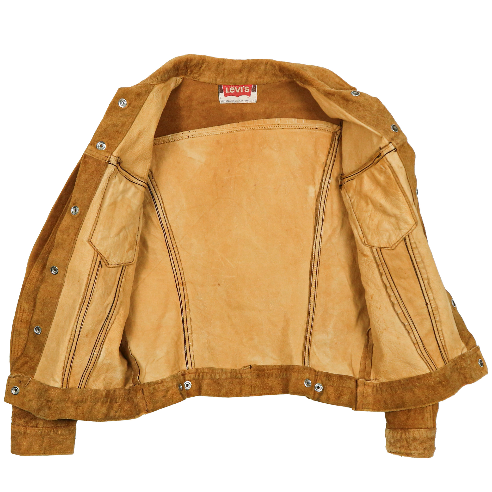 Vintage 70s Levi's USA Leather Jacket Size XS