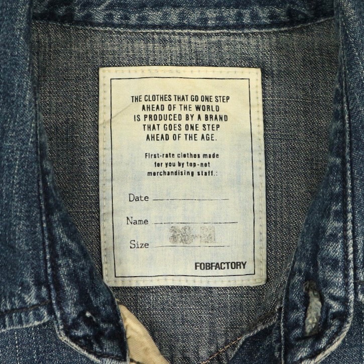 FOB Factory Denim Western Shirt Size M