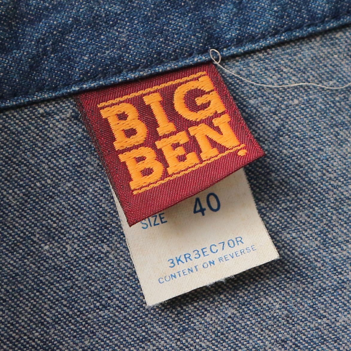 Vintage 70s BIG BEN Denim Coveralls (Chore Jacket) Size L