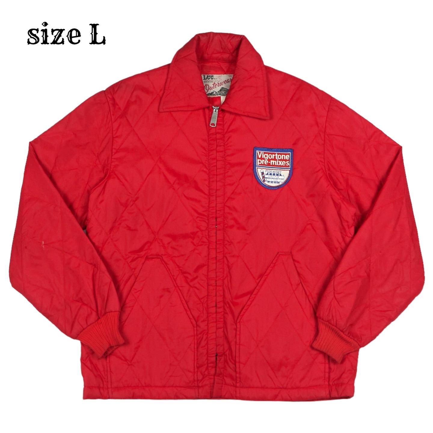 Vintage 70s Lee USA Quilted Jacket Size L denimister