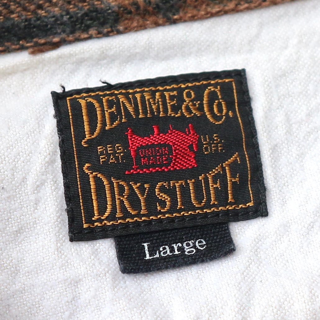 Denime Heavy Flannel Work Shirt Size L