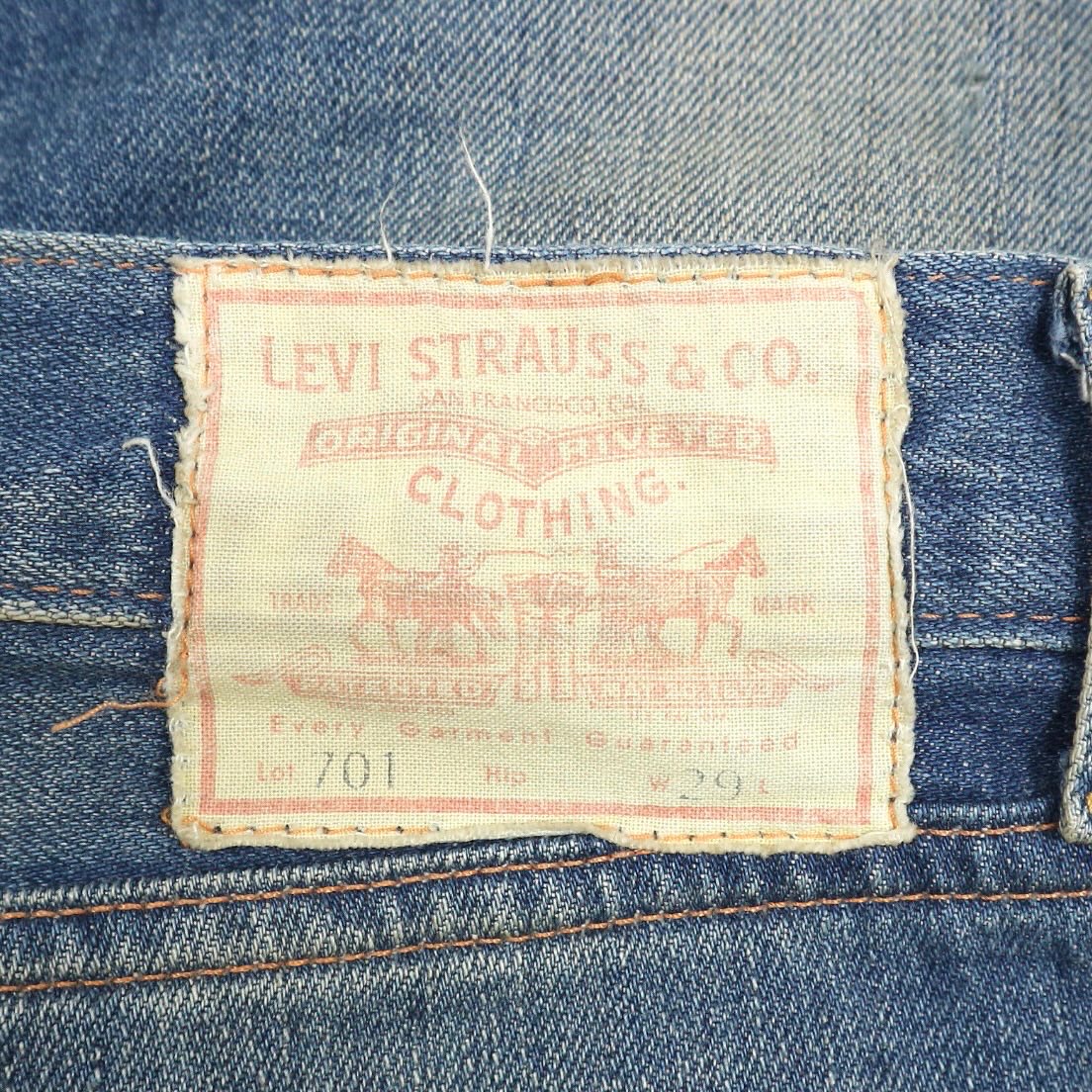 LEVI’S VINTAGE CLOTHING 701 Women Selvedge Jeans Size 29