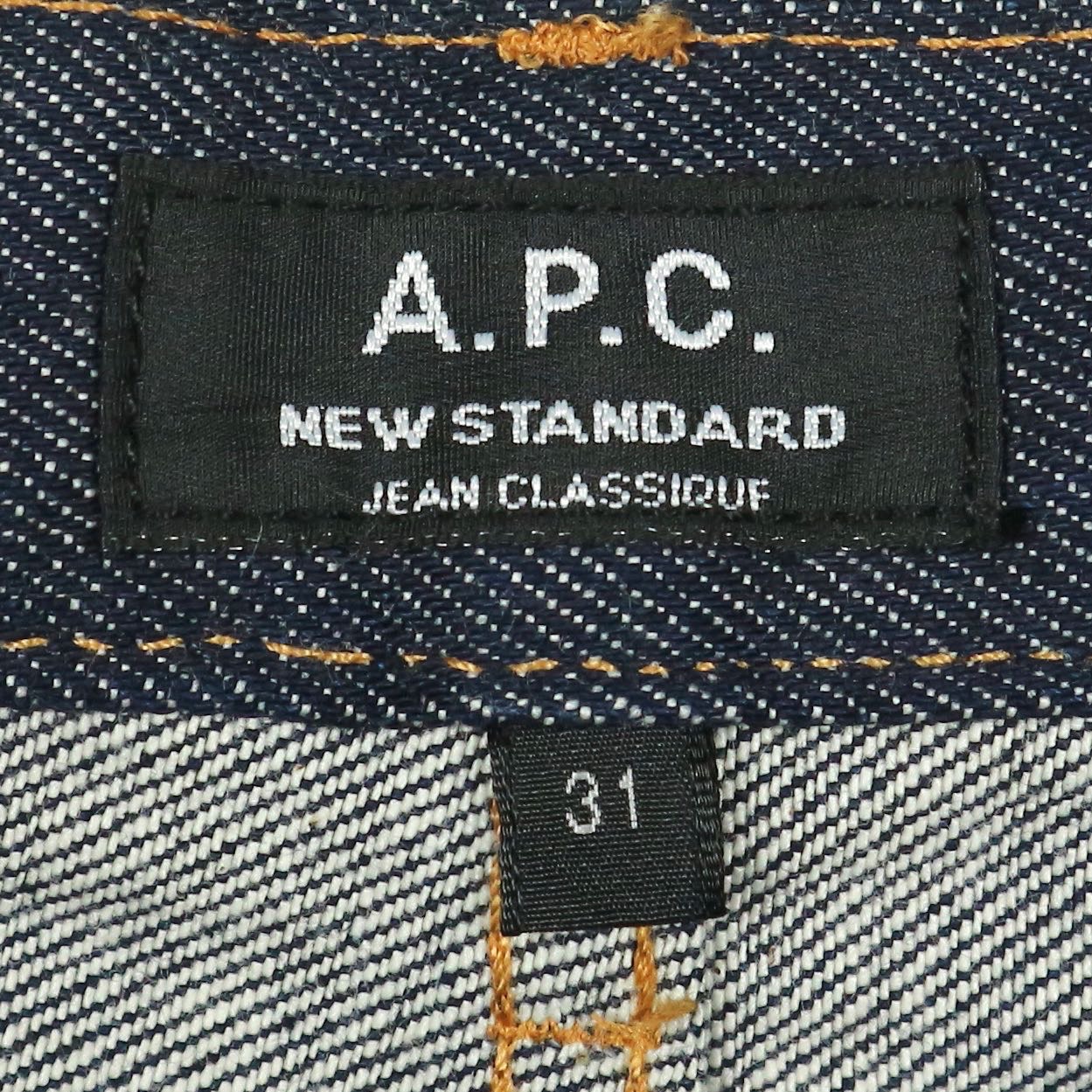 A.P.C. New Standard Selvedge Denim Jeans Size 32