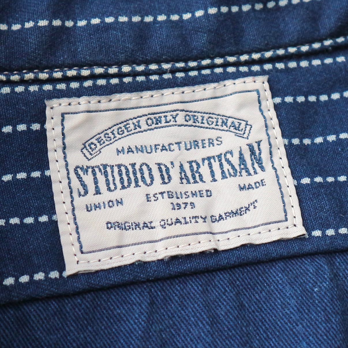 Studio D'Artisan Selvedge Wabash Work Shirt Size XL