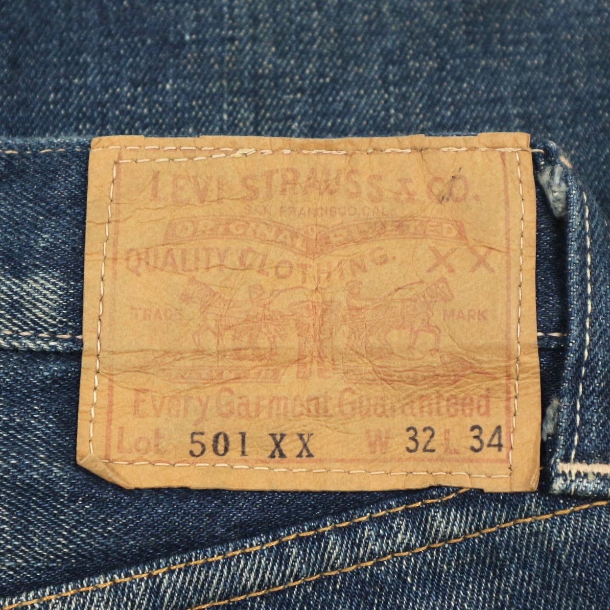 LEVI'S VINTAGE CLOTHING 1955 501XX Selvedge Denim Jeans Size 29