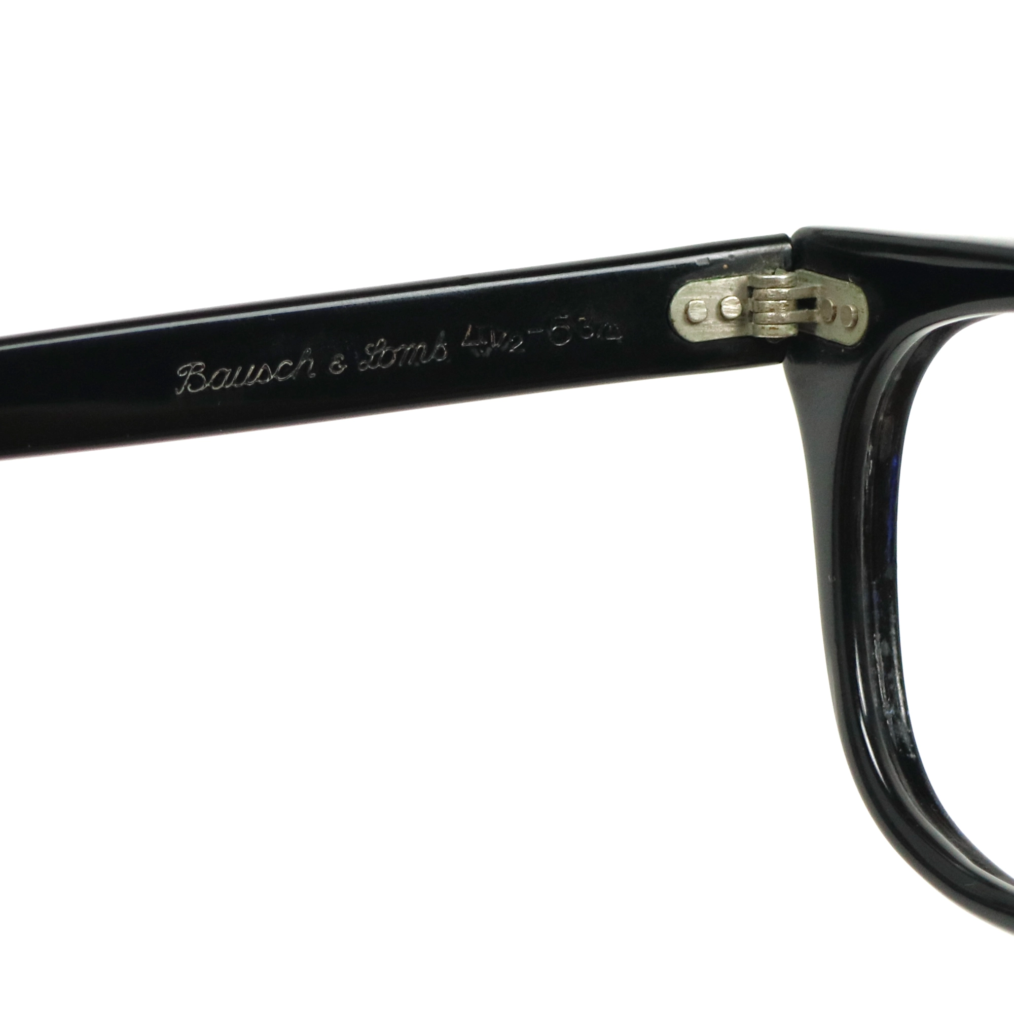 70s U.S. Military Issue Glasses ‘USS’ Frame - Black [46-20]