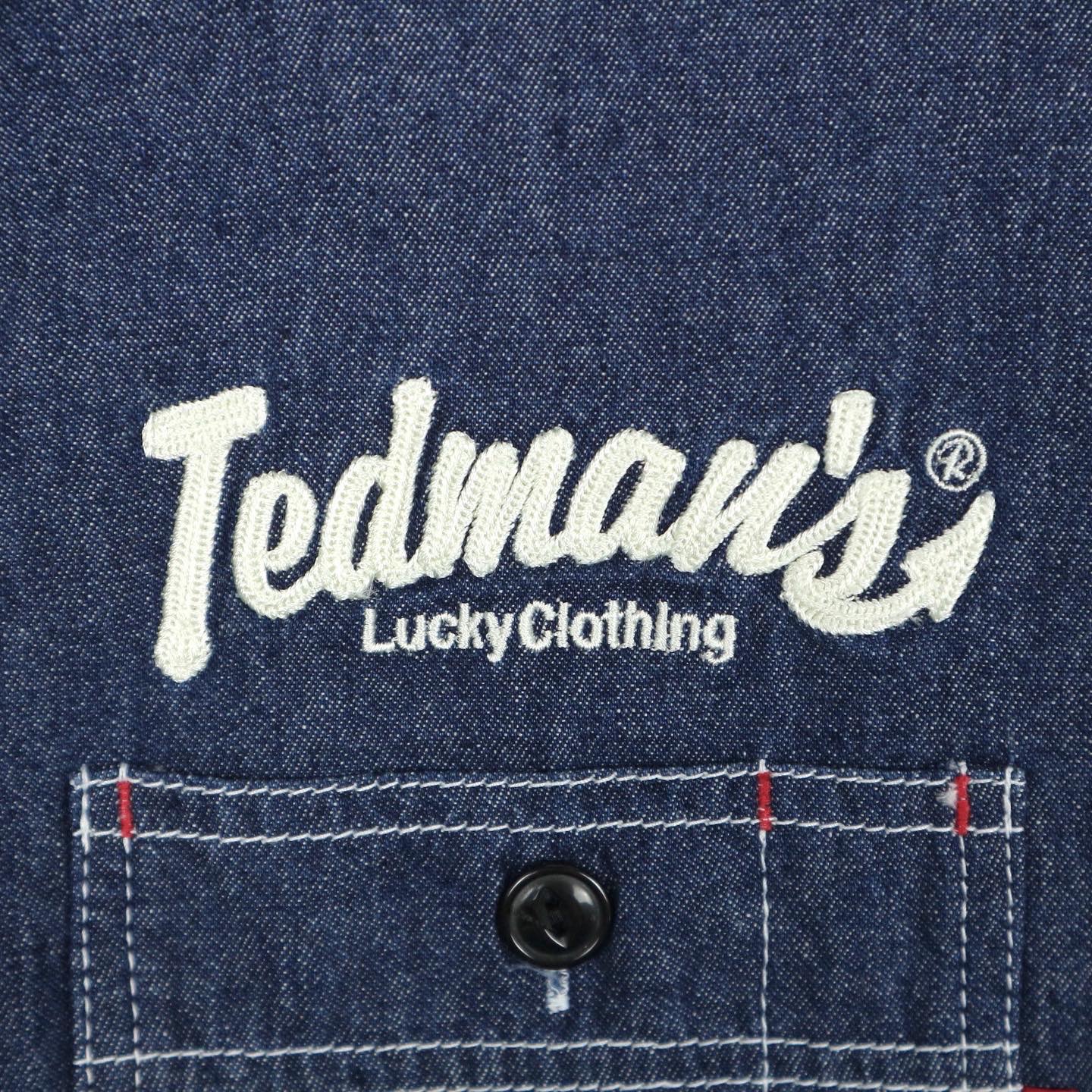 Ted Company Chambray Work Shirt Size M