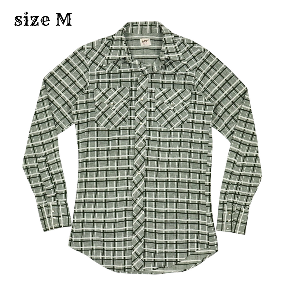 Vintage 80s Lee Made in USA Western Shirt Size M