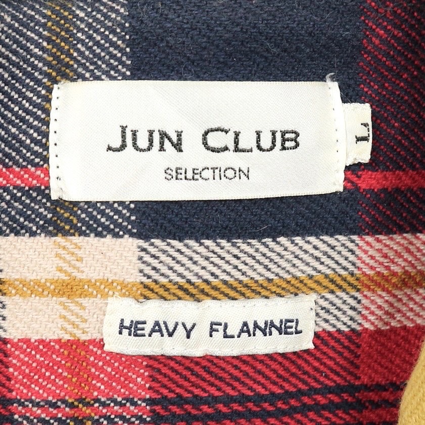 Jun Club Heavy Flannel Work Shirt Size M