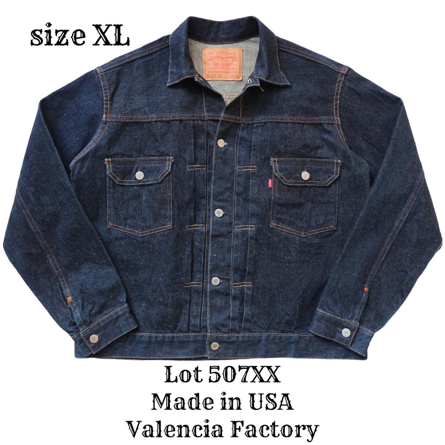 LEVI'S VINTAGE CLOTHING Lot 507XX Type 2 Denim Jacket Size XL denimister