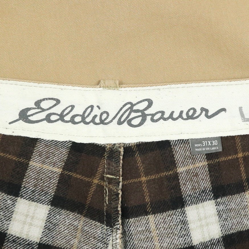 Eddie Bauer Flannel Lined Khaki Pants Size 32