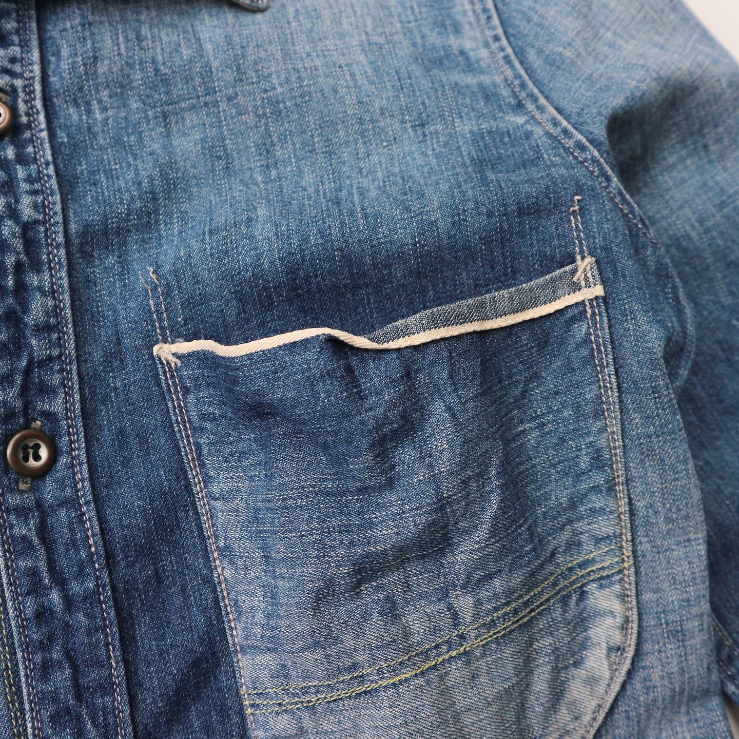 Johnbull Selvedge Denim Shirt Size XS
