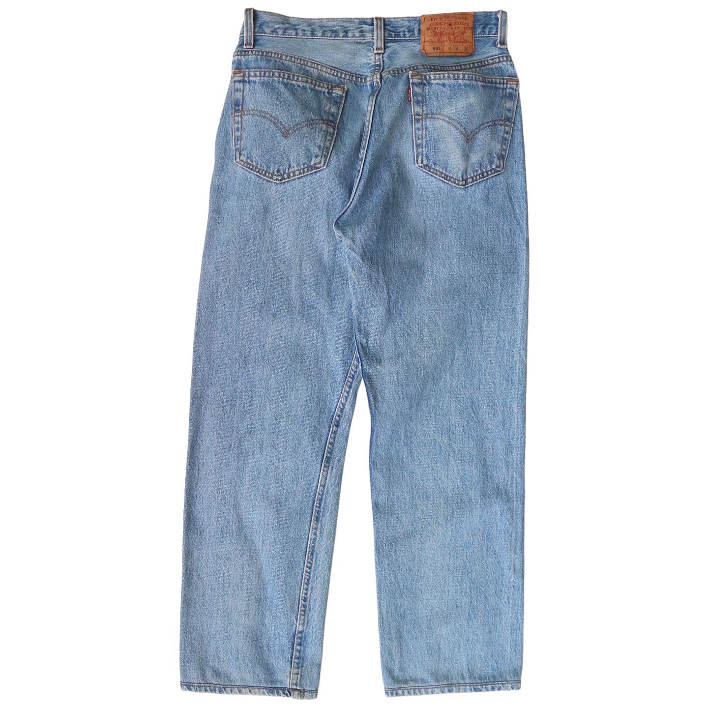 90s Levi's 501 USA Denim Jeans Size 32 denimister