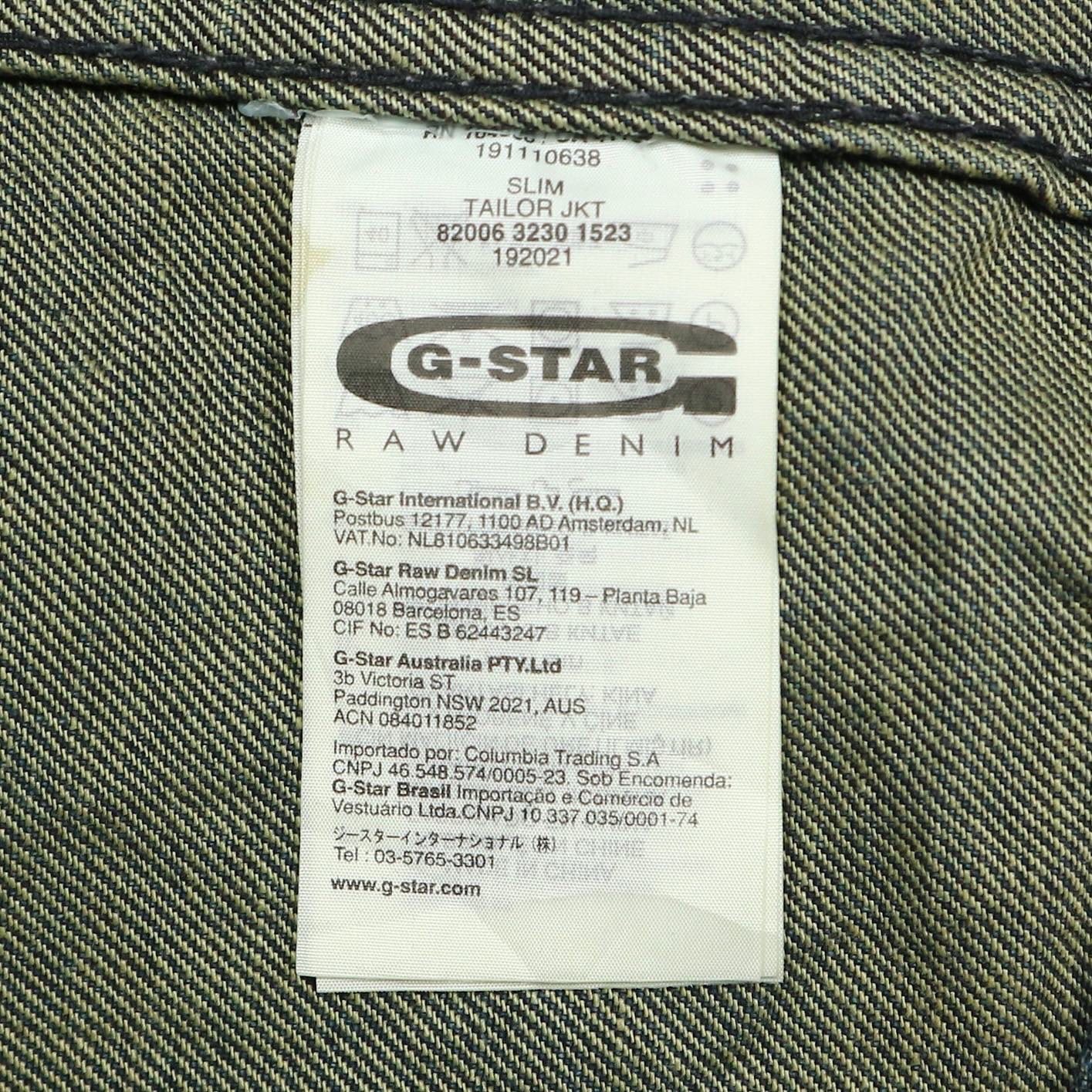 G-Star Raw Trucker Denim Jacket Size L