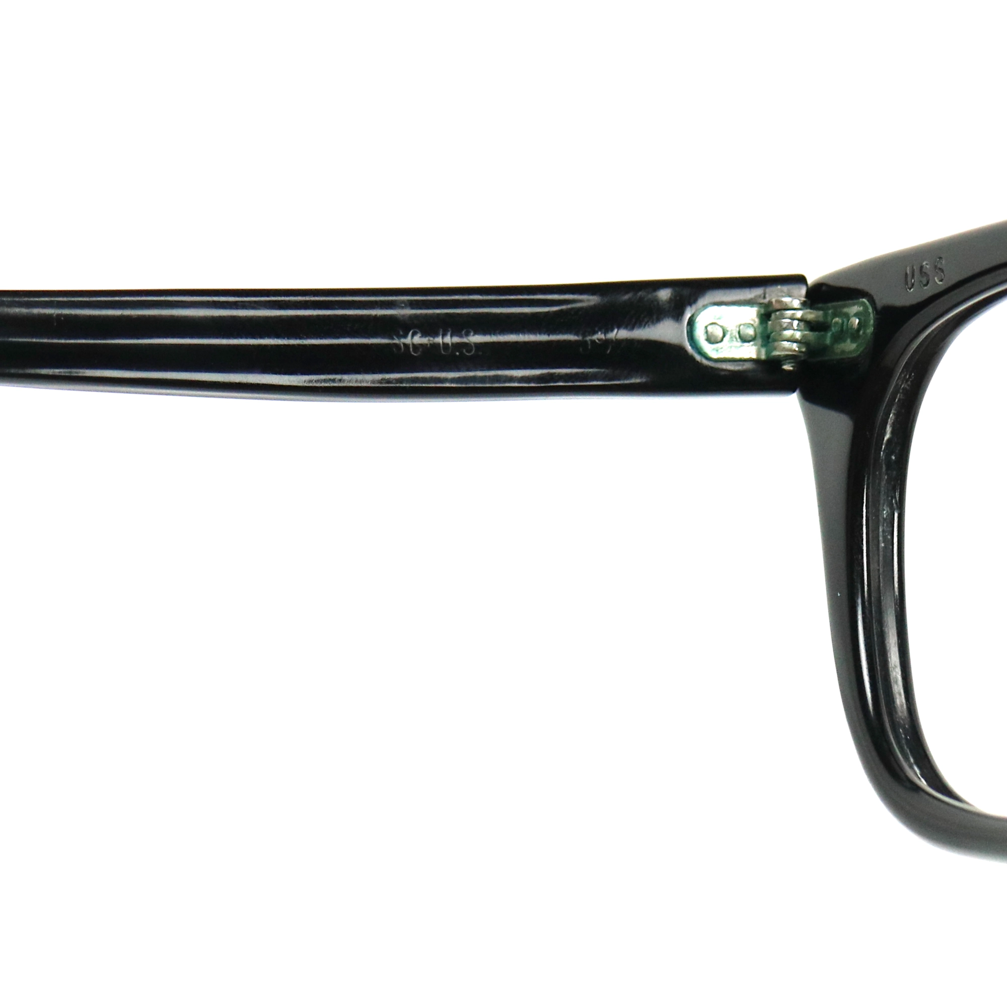 70s U.S. Military Issue Glasses ‘USS’ Frame - Black [46-26]