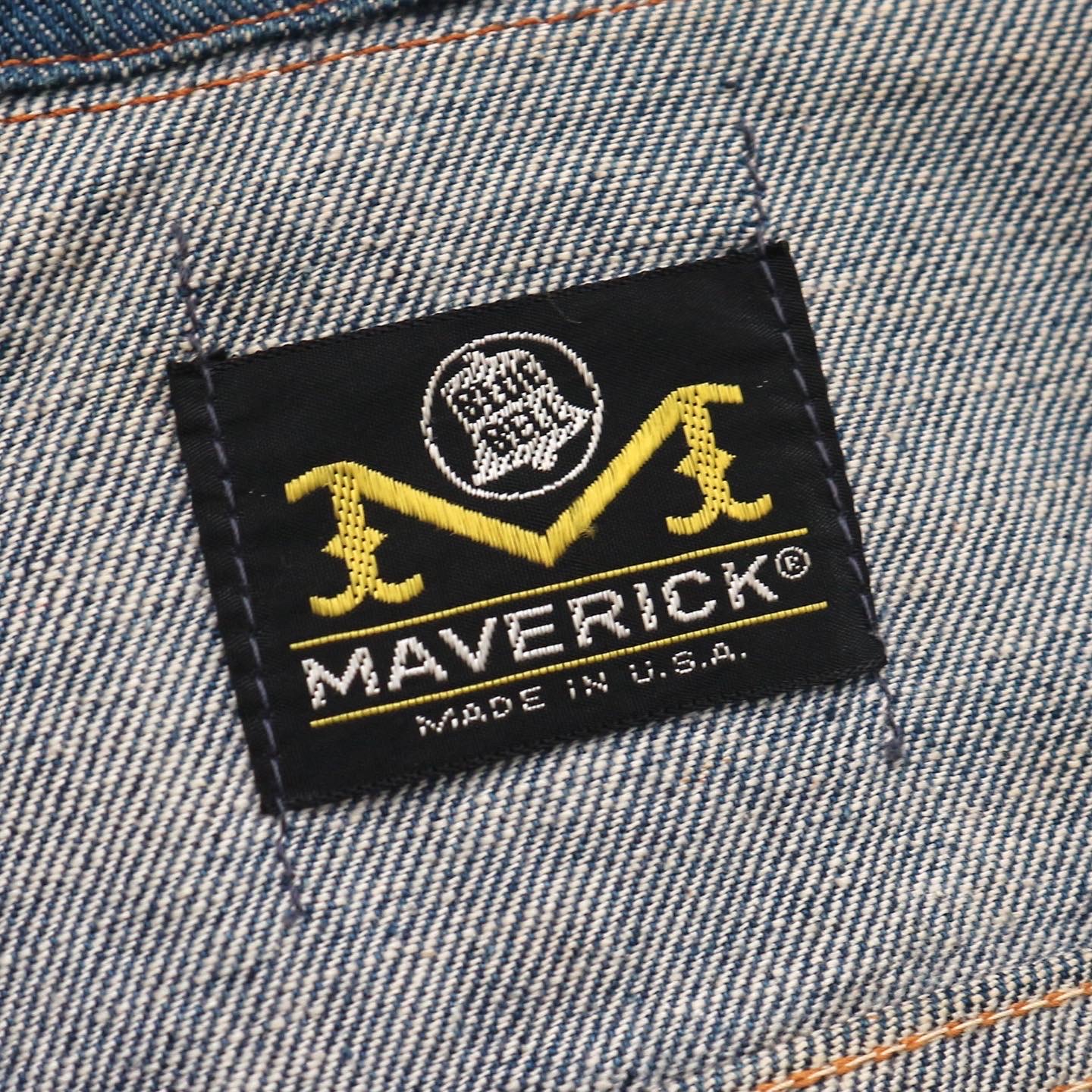 Vintage 70s Maverick Trucker Denim Jacket Size M