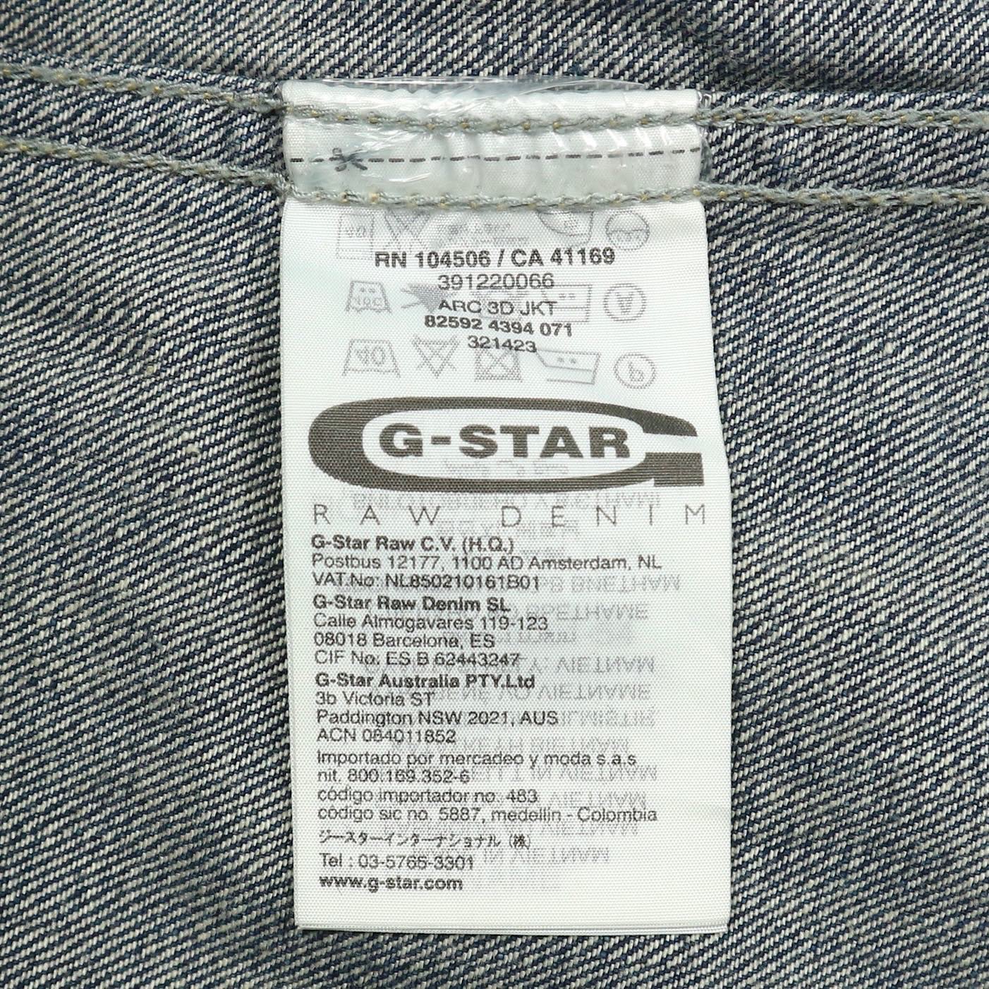 G-Star Raw Trucker Denim Jacket Size M