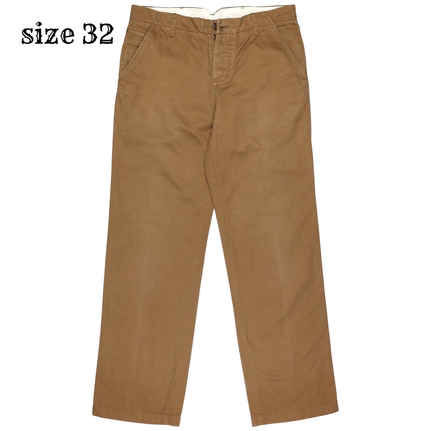 Global Work Straight Khaki Pants Size 32