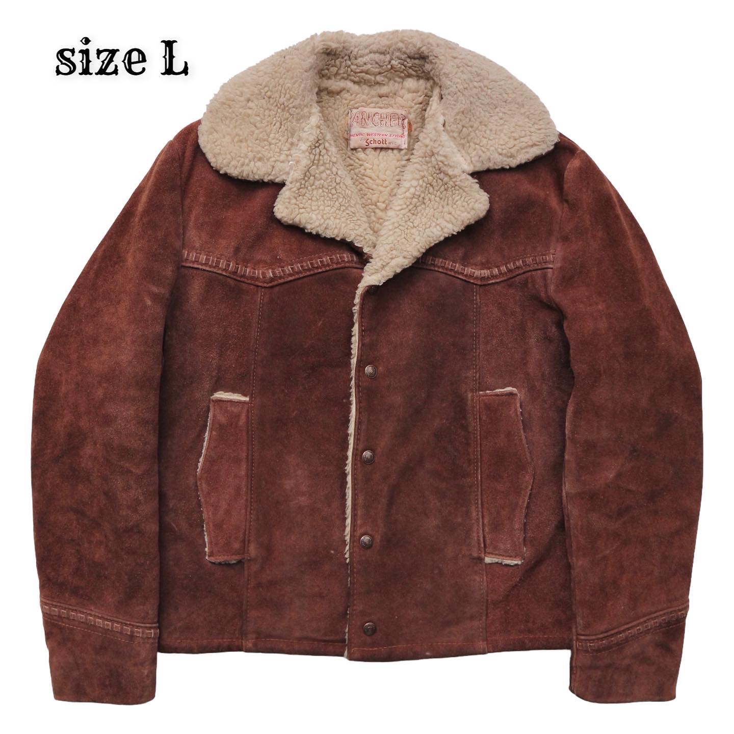 Schott Sherpa Lined Western Style Jacket Size L