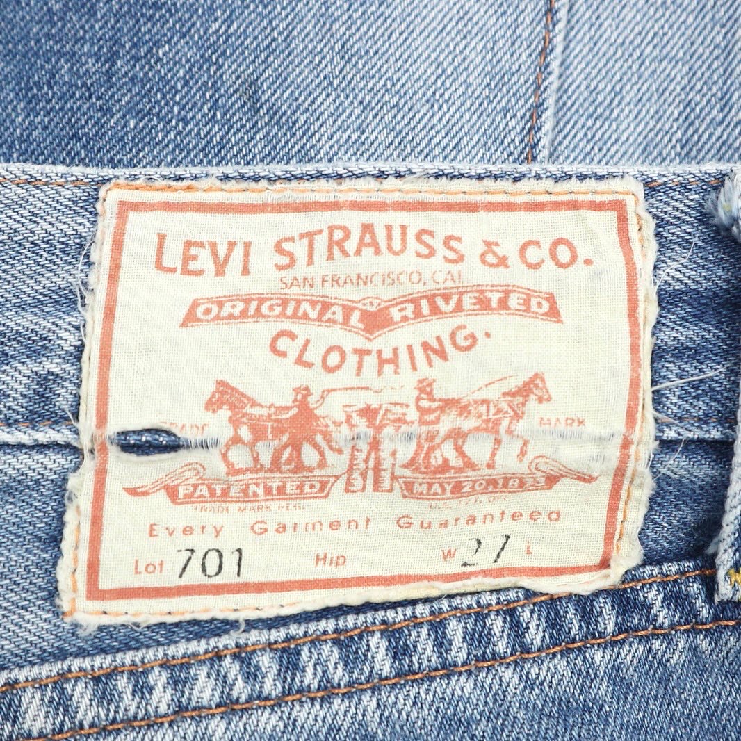 LEVI’S VINTAGE CLOTHING 701 Women Selvedge Jeans Size 27