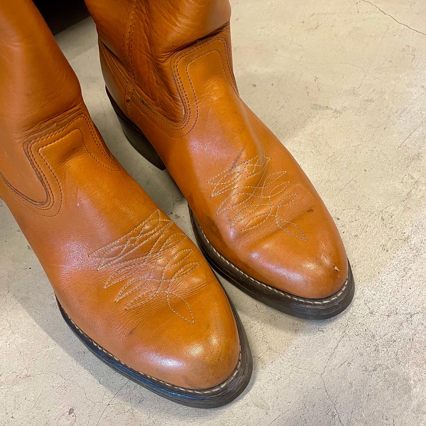 Vintage Georgia Cowboy Boots Size 9D