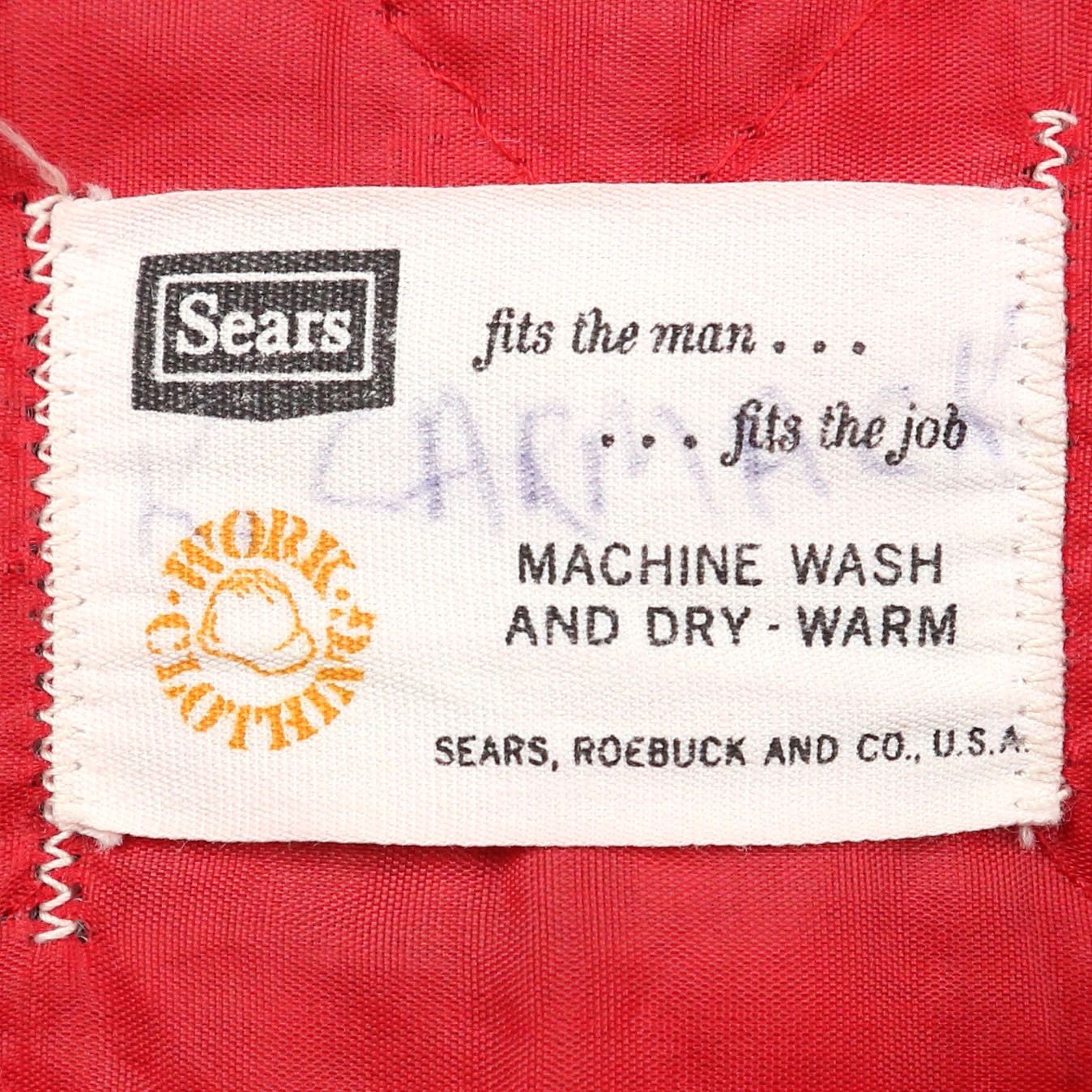 Vintage 60s Sears USA Denim Jacket Size XL